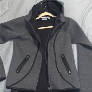 Athleta Gray Zip-Up Hoodie